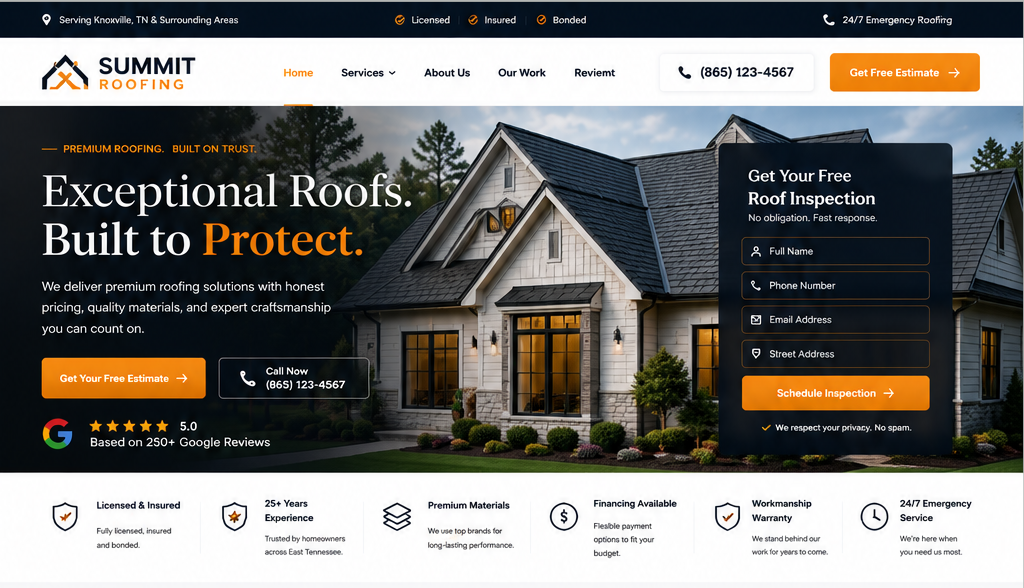 Example of a professional JettyStack website