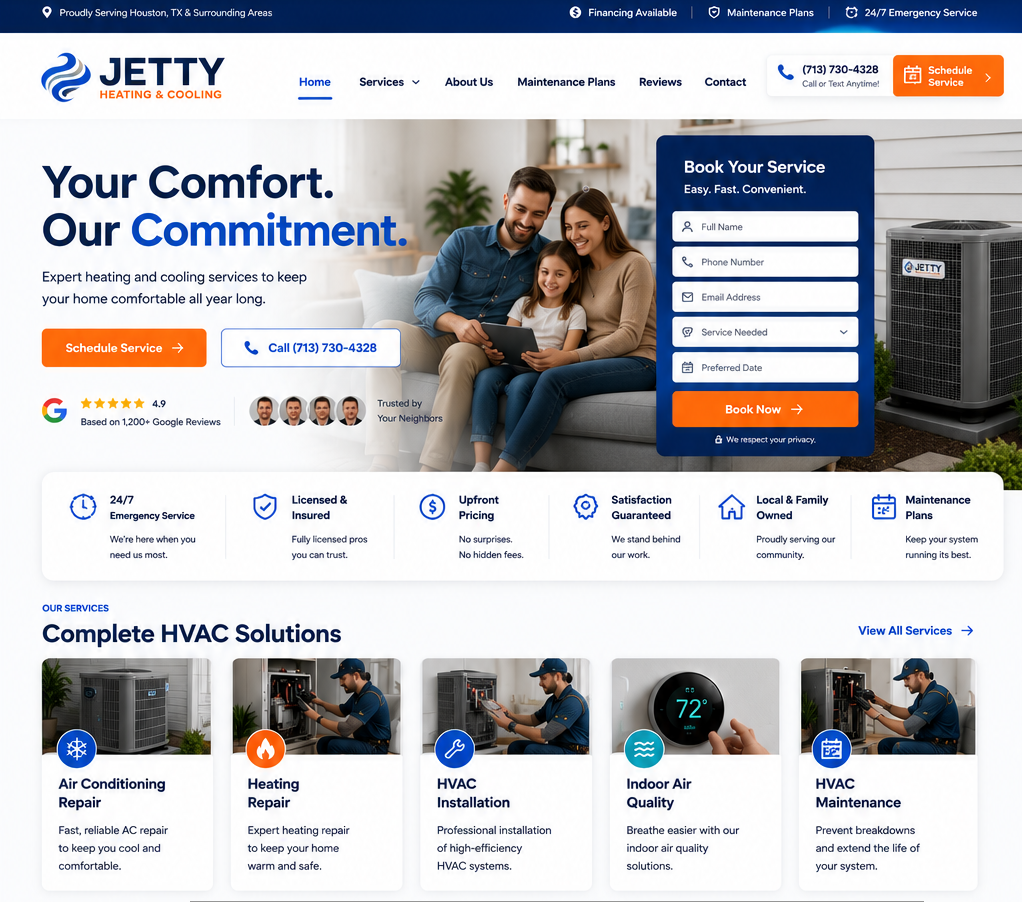 HVAC website template